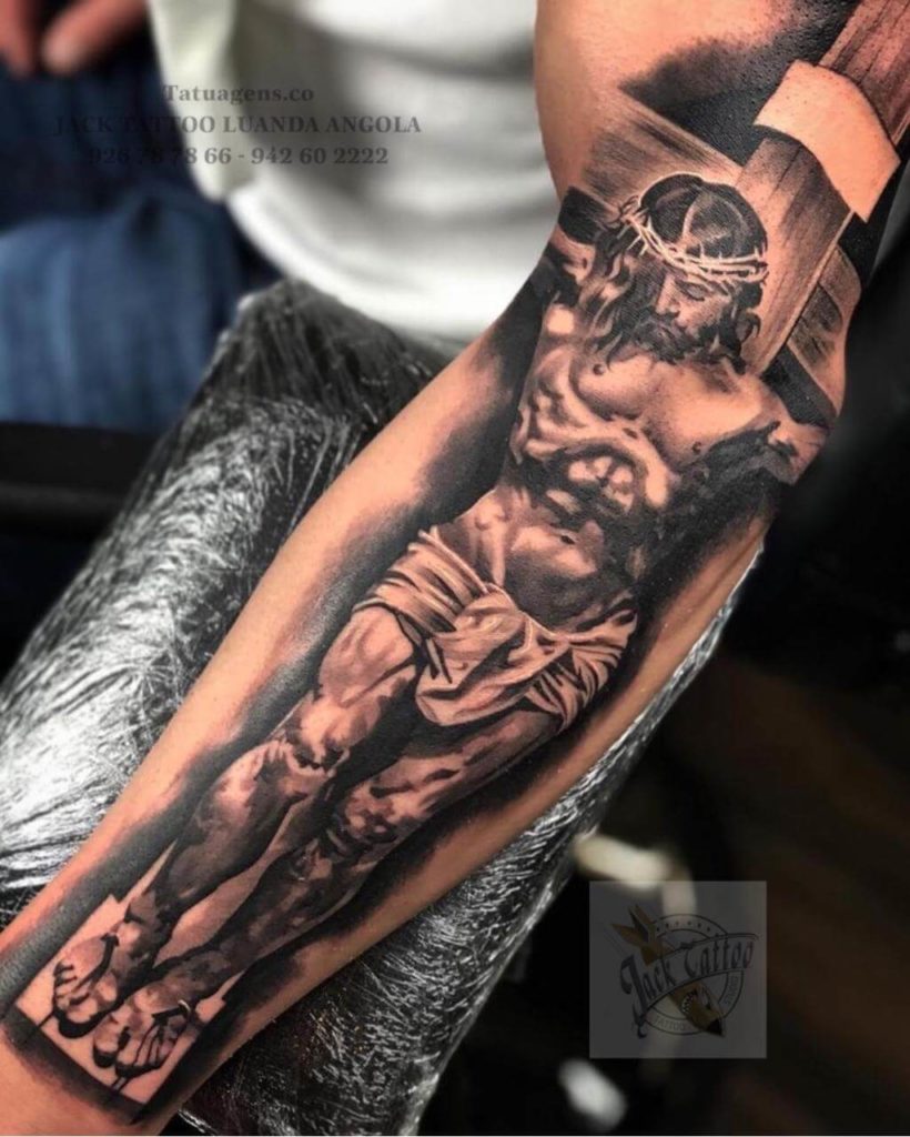 tatuagem cristã crusifixo