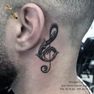 tatuagem nota musica
