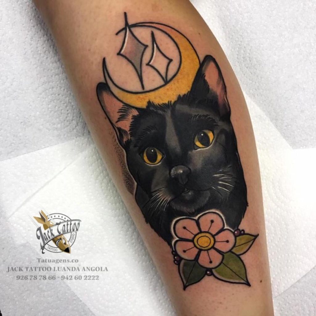 Tatuagens de gato animais carinhosos, espertos, fofos 2020