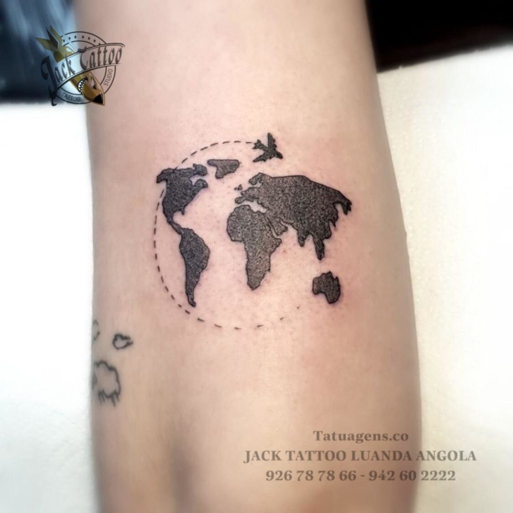 A tatuagem mapa